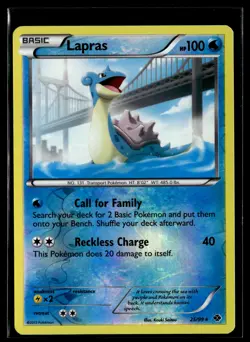 Lapras 25/99 Next Destinies Reverse Holo Rare Pokemon - Image 1