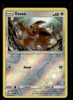 Eevee 49/68 Hidden Fates Reverse Holo Common Pokemon - Image 1