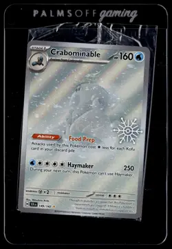 Crabominable 149/142 Stellar Crown 2025 Holiday Stamped Promo Rare Pokemon - Image 1