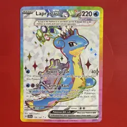 Lapras EX 158/142 Holo Ultra Rare S&V Stellar Crown Pokemon TCG NM - Image 2