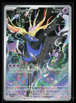 Xerneas 091/086 Illustration Rare ME04: Chaos Rising Pokemon NM - Image 1