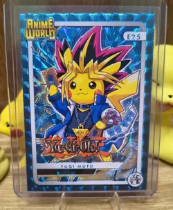 Pikachu Cosplay - Yu-Gi-Oh! - Yugi Muto - Blue Textured Holo - #E25 - NM - Image 1