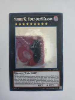 Yugioh Number 92: Heart-eartH Dragon Unlimited Edition Ghost CBLZ-EN045 NM - Image 1