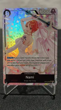 One Piece Wedding Dress Nami OP05-086 Alt Art SR English NM - Image 1