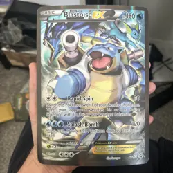 Pokemon TCG Blastoise EX Card 2016 XY122 Jumbo Black Star Promo MP - Image 1