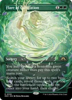 MTG English Flare of Cultivation (Borderless) NM Foil Modern Horizons 3 - Image 1