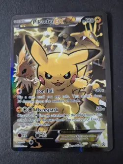 Pikachu EX XY124 Promo Card LP Pokemon TCG Black Star - Image 1