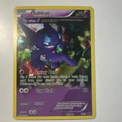 Pokemon TCG Sableye Promo Holo XY92 XY Set Basic 70 HP Θ Stop Psychic Card - Image 1