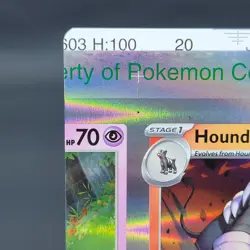 Pokemon TCG NFC Error Miscut Card Houndoom 034/198 Trick Or Trade BOOster... - Image 3