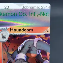 Pokemon TCG NFC Error Miscut Card Houndoom 034/198 Trick Or Trade BOOster... - Image 4