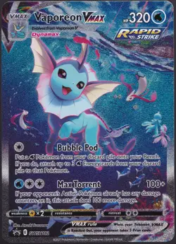 Vaporeon VMAX SWSH182 SWSH: Sword & Shield Promo Cards Holo - Image 1