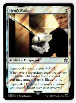 Hero's Blade (Surge Foil) 832 Universes Beyond: Doctor Who Foil NM - Image 1
