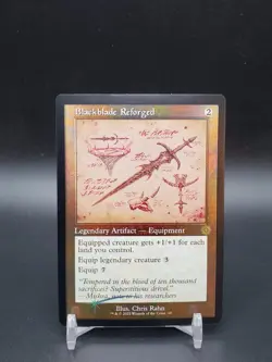 Blackblade Reforged Schematic FOIL The Brother’s War NM MTG - Image 1