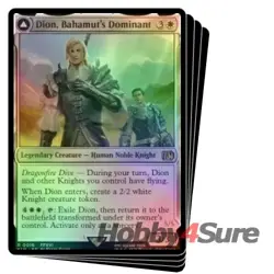 Foil Dion, Bahamut's Dominant X4 M/NM Magic: The Gathering MTG Final Fantasy - Image 1