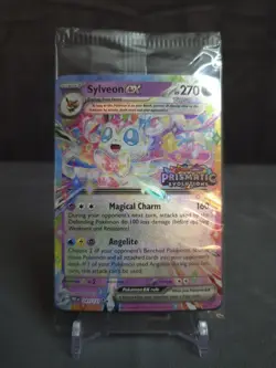 Pokemon Sylveon EX 041/131 Prismatic Evolutions Stamp Promo Sealed - Image 1