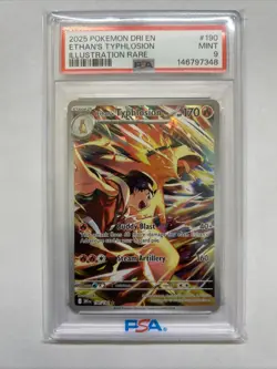 Pokemon Ethan’s Typhlosion 190/182 PSA 9 Destined Rivals Illustration Rare MINT - Image 1
