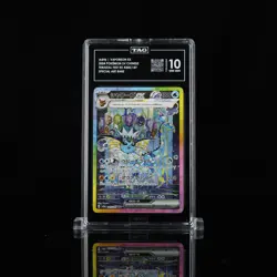 TAG 10 GEM MINT JAPANESE POKEMON 2024 VAPOREON EX 205/187 *READ DESCRIPTION* - Image 1