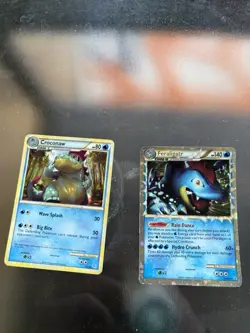 Pokemon Feraligatr Prime HGSS07 Holo Ultra Rare Black Star and Croconaw 17/30 - Image 1