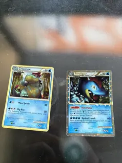 Pokemon Feraligatr Prime HGSS07 Holo Ultra Rare Black Star and Croconaw 17/30 - Image 2