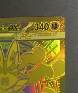 Mega Lucario EX Evolutions Secret Rare Full Art Foil EN 2016 188/132 - Image 3