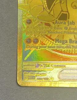 Mega Lucario EX Evolutions Secret Rare Full Art Foil EN 2016 188/132 - Image 4