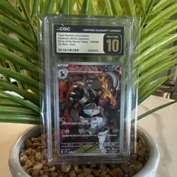 Pokemon Team Rocket's Houndoom CGC Pristine 10 Art Rare Holo Japanese 100/098 - Image 1