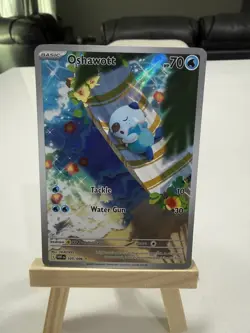 Pokemon TCG Oshawott 105/086 Sv: White Flare Illustration Rare Holo EN 2025 - Image 1
