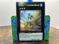 Yugioh Number 17: Leviathan Dragon GENF-EN039 Ghost Rare 1st Ed - Image 2