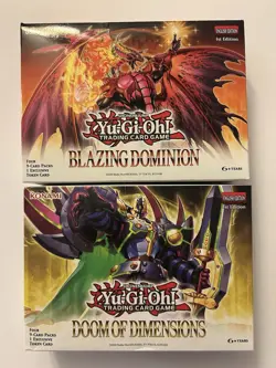 Yu-Gi-Oh! Blazing Dominion & Doom of Dimensions 2x Booster Box. Free Shipping - Image 2