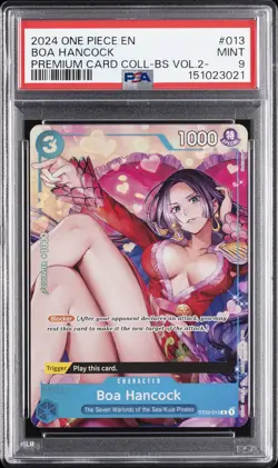 2024 ONE PIECE PREMIUM CARD COLLECTION -BEST SELECTION VOL.2- BOA HANCOCK PSA 9 - Image 1