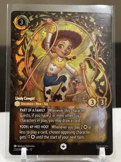Jessie Lively Cowgirl -Enchanted- Disney Lorcana Wilds Unknown Foil 223/204 - Image 1