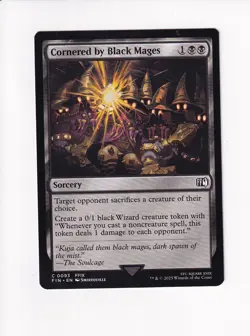 MAGIC THE GATHERING MTG FINAL FANTASY CORNERED BY BLACK MAGES (#1) - Image 1