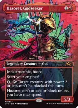 Foil - Hazoret, Godseeker (Borderless) - 347 - Aetherdrift - LP - Image 1