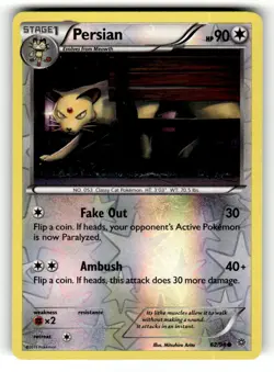 Persian 62/98 Common Ancient Origins Reverse Holo Pokemon Lightly Played - Image 1