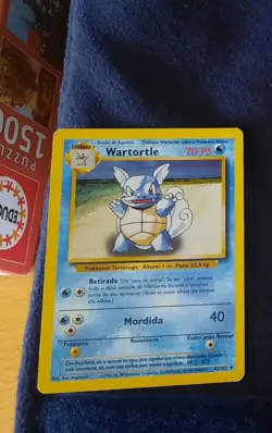 Pokemon Wartortle 42/102 Base Set Evolution Box Error Portuguese WOTC Misprint - Image 1