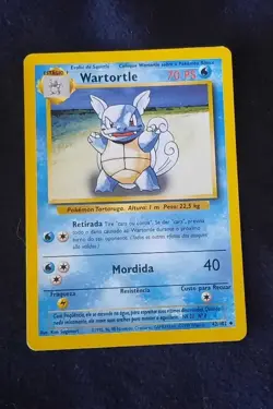 Pokemon Wartortle 42/102 Base Set Evolution Box Error Portuguese WOTC Misprint - Image 1