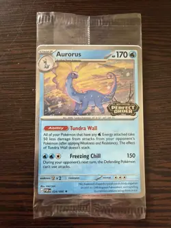 Aurorus 024/088 Cosmo Holo - Pokemon TCG: Perfect Order Stamped Promo Sealed - Image 1