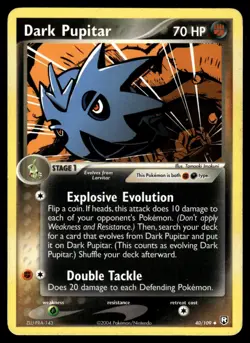 DARK PUPITAR - 40/109 Uncommon Team Rocket Returns Pokemon LP - Image 1