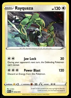 RAYQUAZA - 014/015 Promo McDonald's Promos 2024 Pokemon NM - Image 1