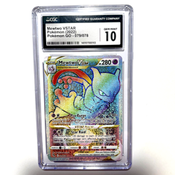 CGC 10 Mewtwo VSTAR #79 079/078, 2022 Pokemon GO English, Gem Mint - Image 1