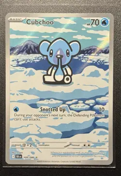Pokemon TCG Cubchoo Illustration Rare Black Bolt 109/086 - Image 1