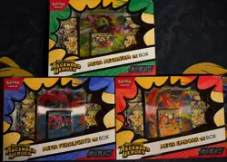 Pokemon Ascended Heroes Feraligatr + Emboar + Meganium Collection Box (3 Bundle) - Image 1