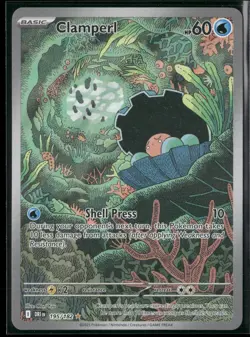 Clamperl 195/182 Illustration Rare Destined Rivals Pokemon Near Mint - Image 1