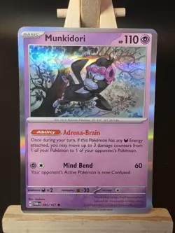 Munkidori 095/167 Rare Twilight Masquerade Pokemon Holo Near Mint to Mint - Image 1