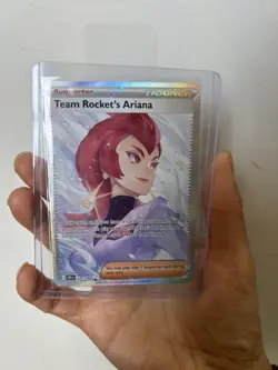 Pokemon TCG - Team Rockets Ariana 237/182 SIR Full Art Secret SV Destined Rivals - Image 1