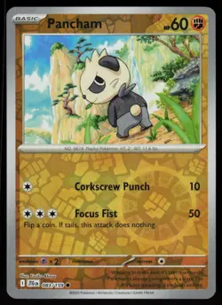 Pancham 083/159 Common Journey Together Pokemon Reverse Holo Near Mint - Image 1