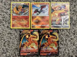 Pokemon TCG Charizard 5 Card Lot NM - Image 1