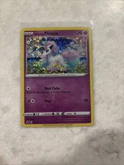 Pokemon TCG Galarian Ponyta Holo Black Star Promo SWSH013 General Mills NM - Image 1