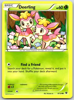 Deerling 8 C Fates Collide Pokemon NM/M - Image 1