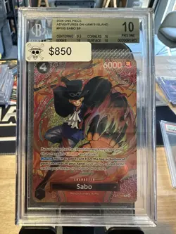 2026 One Piece Sabo Special Alternate Art #105 OP15-EB04 English Gem Mint BGS 10 - Image 1